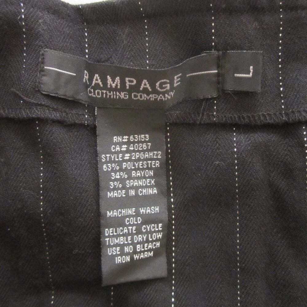 NWT Rampage Pinstripe and Lace Top - Jr's sz L - Picture 12 of 12